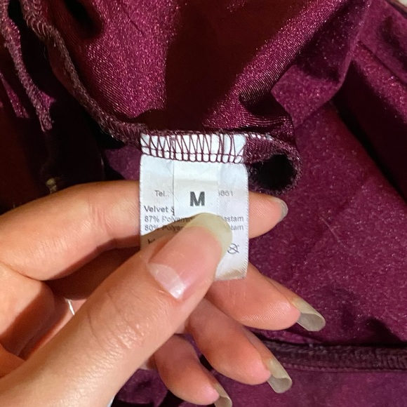 SOLD!!! Yumiko Leotard - Terra, Berry, and Silver Velvet Becky, Size M - Picture 4 of 4